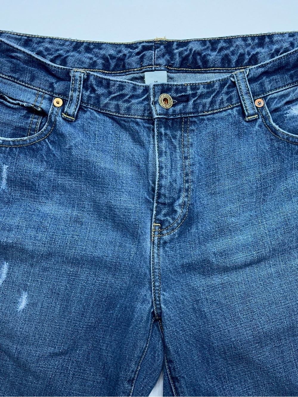 Polo Jeans Co. Ralph Lauren Wide Leg Jeans Womens Size 14 High Rise Vtg - Picture 4 of 13